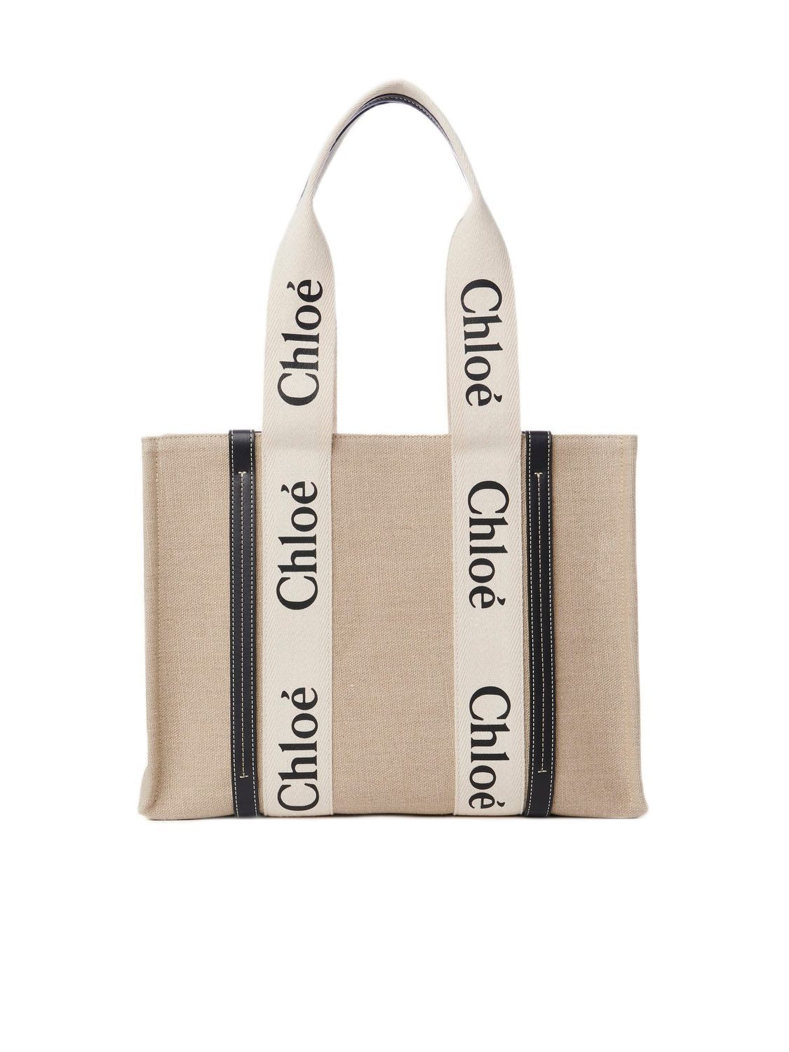 CHLOÉ Medium Canvas Tote Handbag