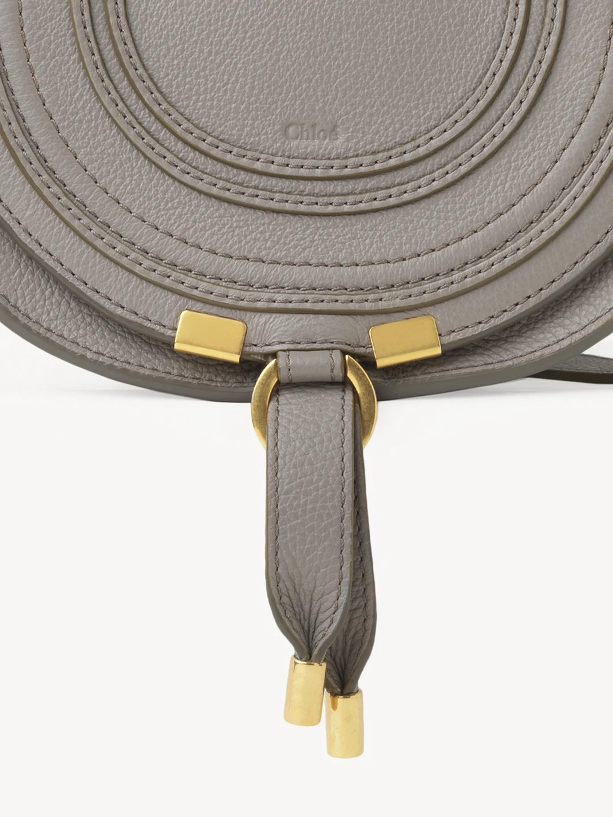 CHLOÉ Mini Handbag with Antique Brass Finish