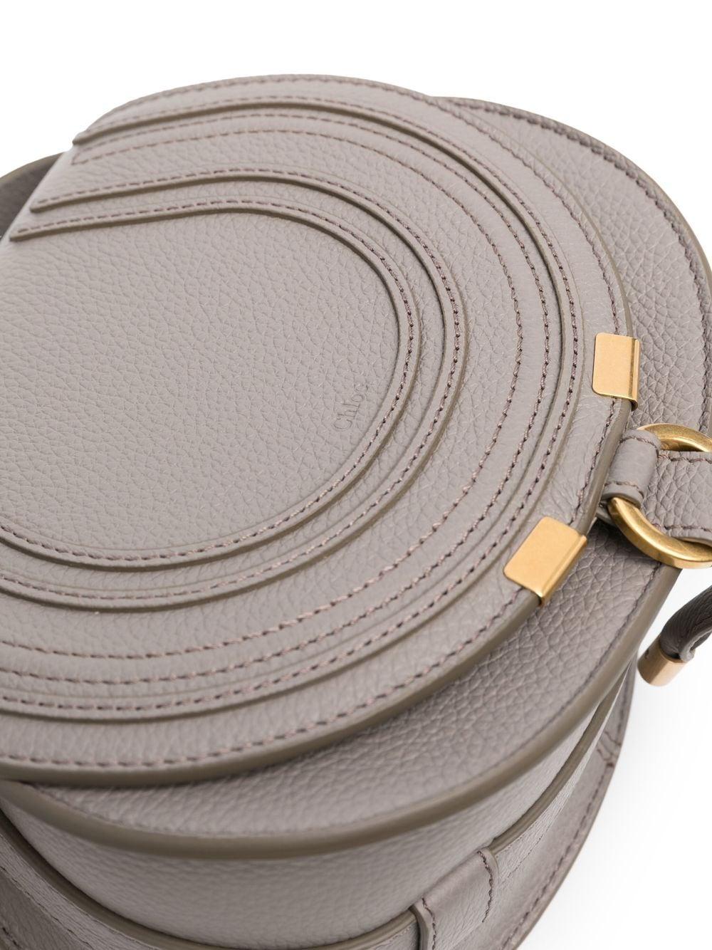 CHLOÉ Mini Handbag with Antique Brass Finish