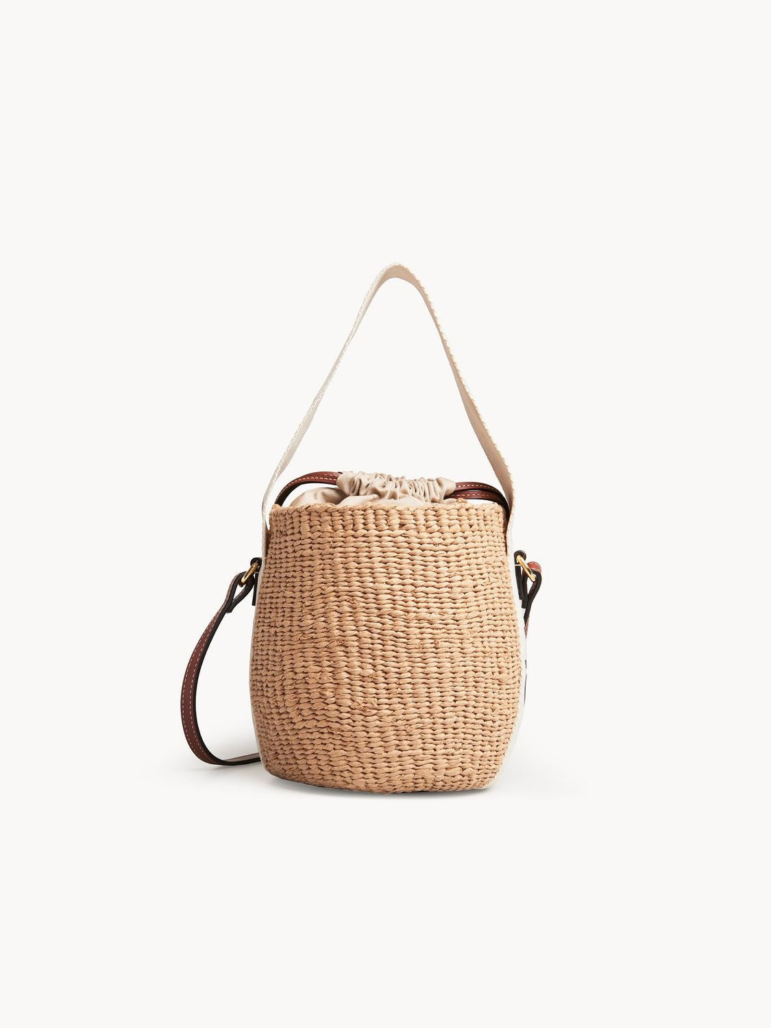 CHLOÉ Mini Woody Basket in Natural Fibers
