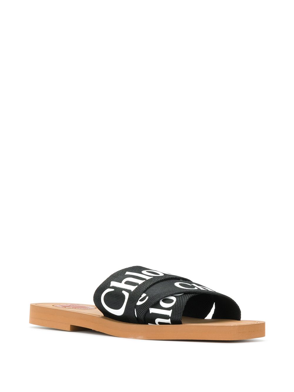 CHLOÉ Logo Strap Slide Sandals