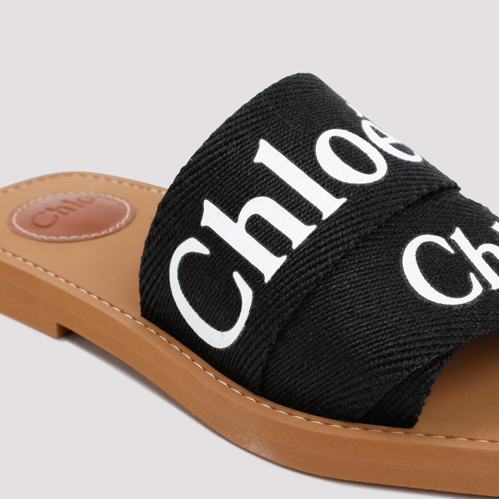 CHLOÉ Logo Strap Slide Sandals