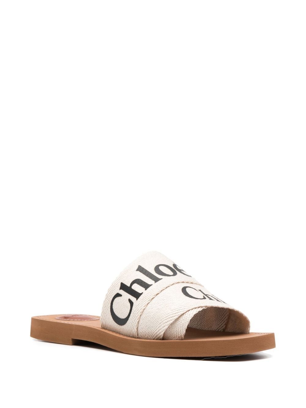 CHLOÉ Linen Woody Slippers for Women