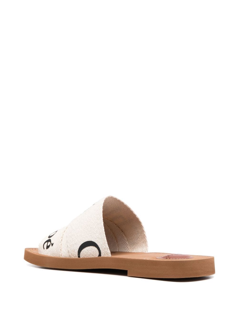 CHLOÉ Linen Woody Slippers for Women