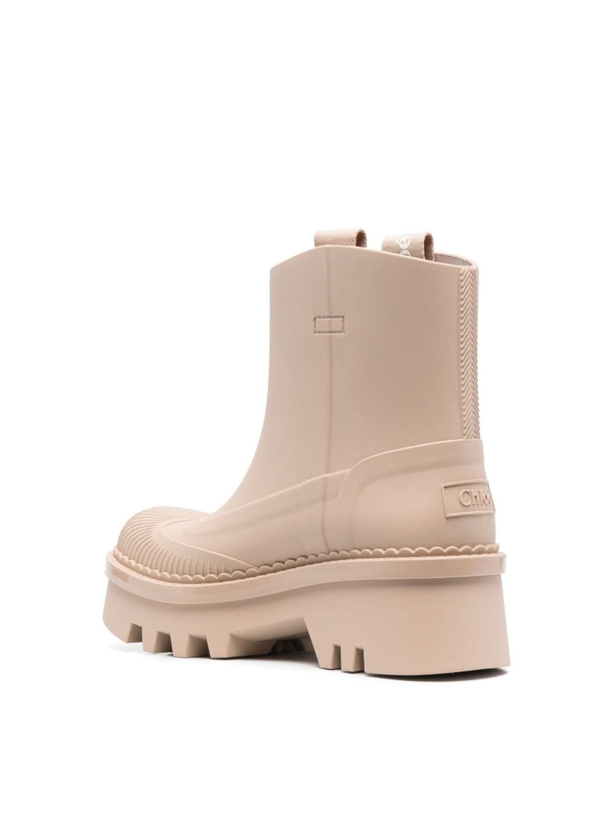 CHLOÉ Stylish Rain Boots with Logo Heel - 5.5 cm