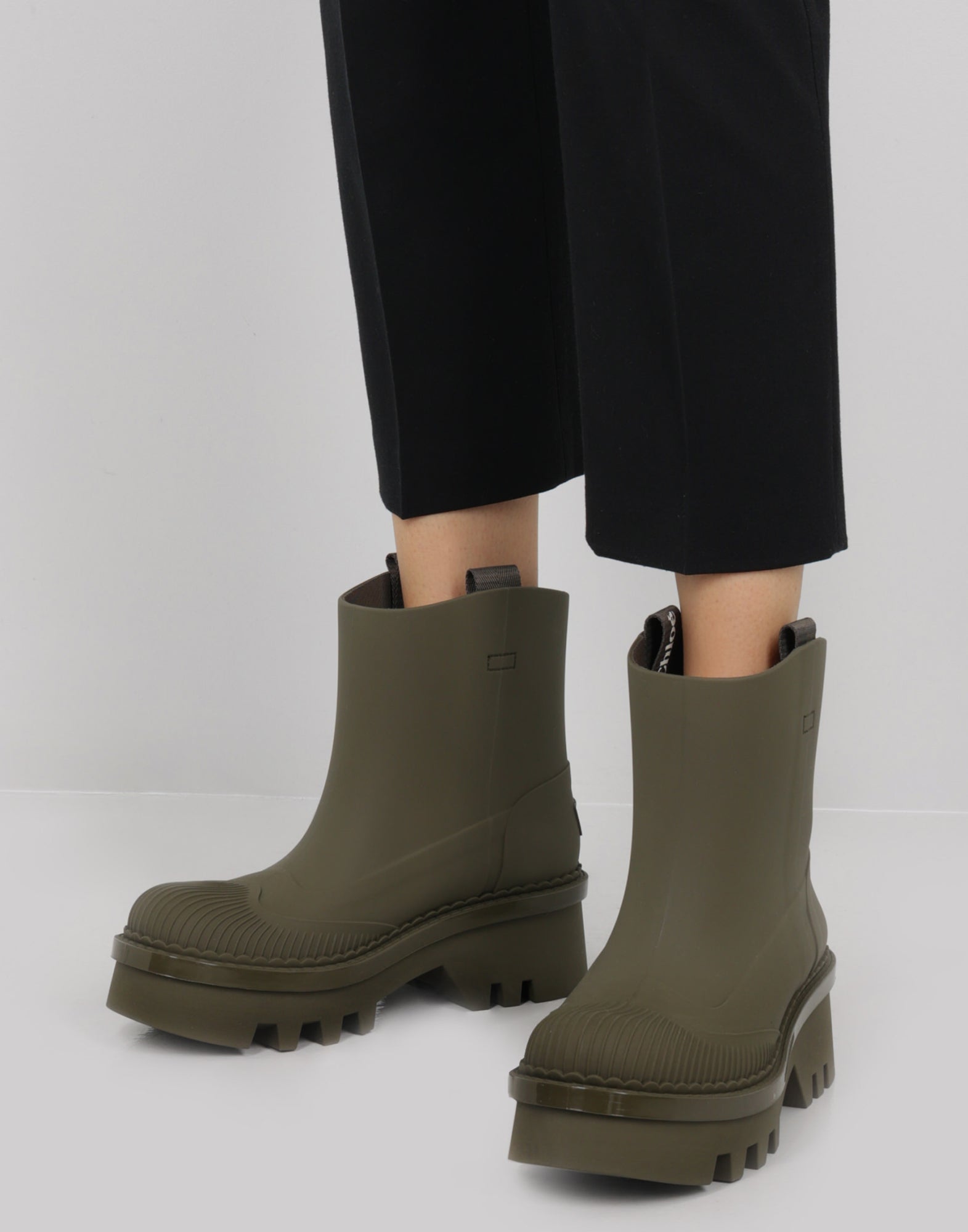 CHLOÉ Raina Rain Boots - 5.5 cm Heel