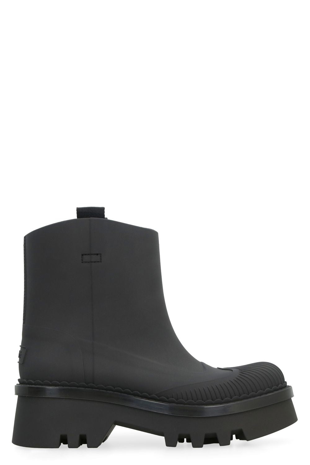 CHLOÉ Women's Raina Rubber Rain Boots - Round Toe Design