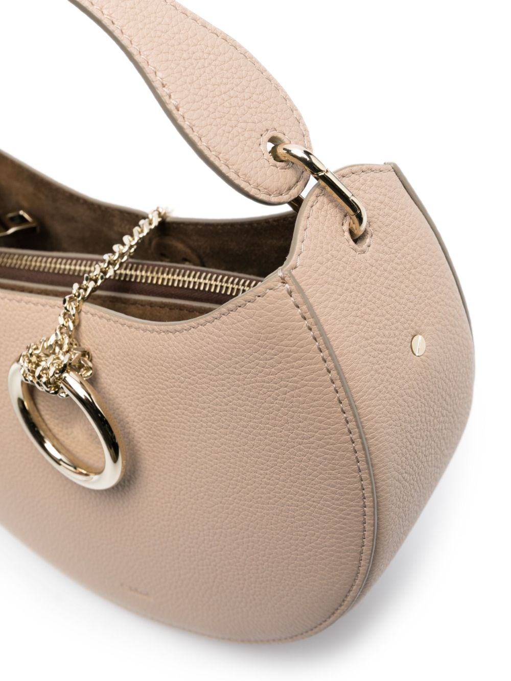 CHLOÉ Mini Ring-Detail Leather Crossbody Handbag