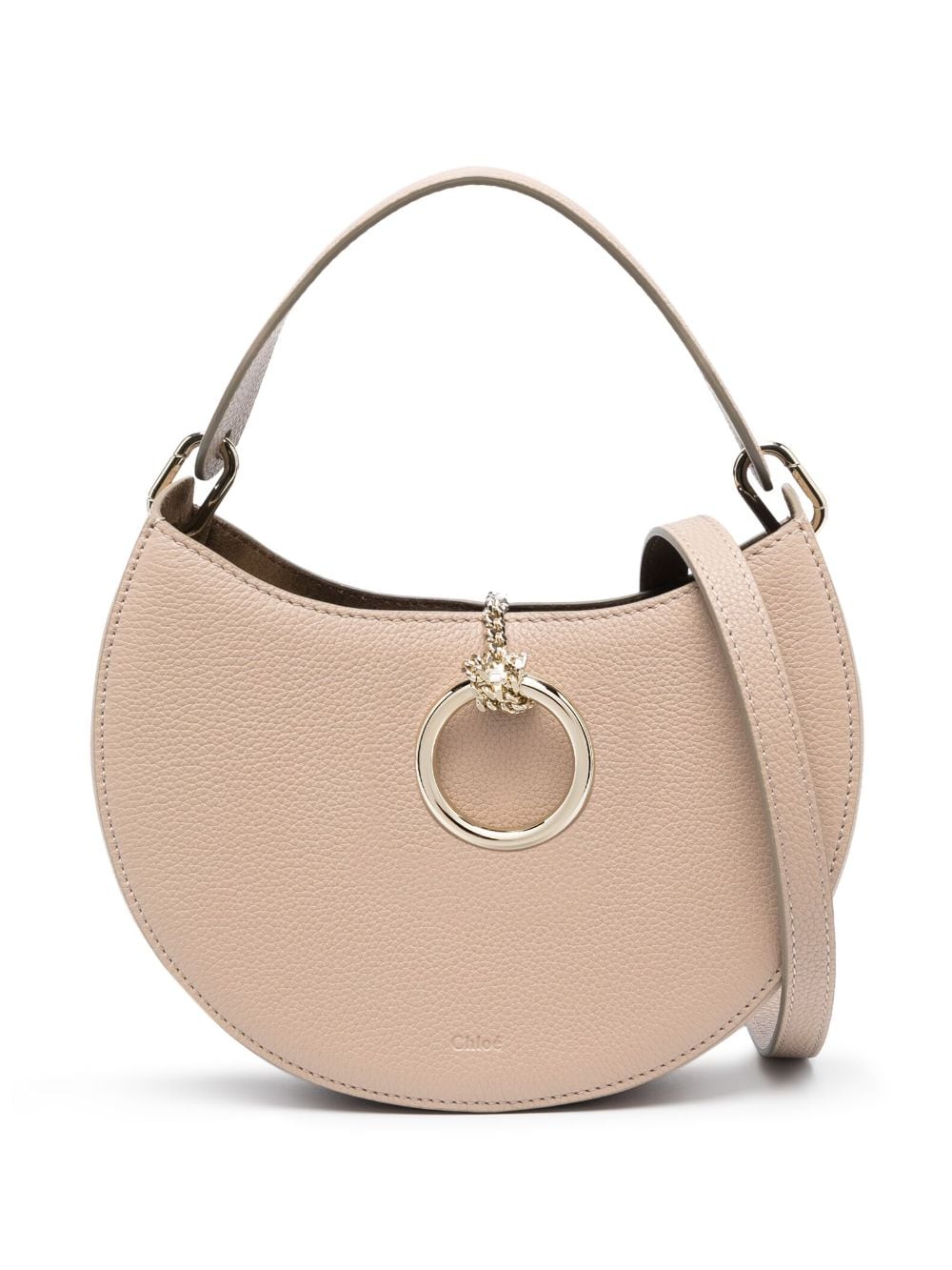 CHLOÉ Mini Ring-Detail Leather Crossbody Handbag