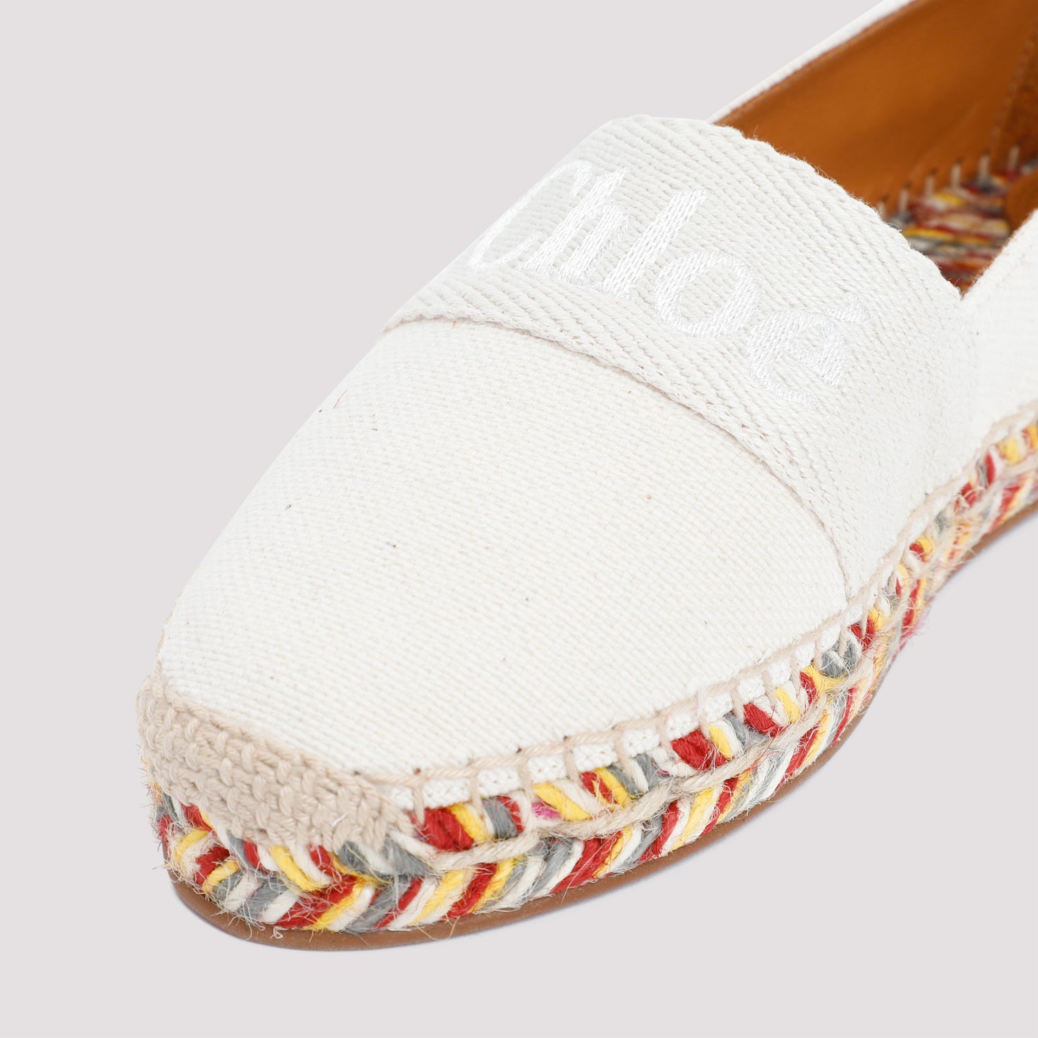 CHLOÉ Round Toe Braided Cord Espadrilles for Women