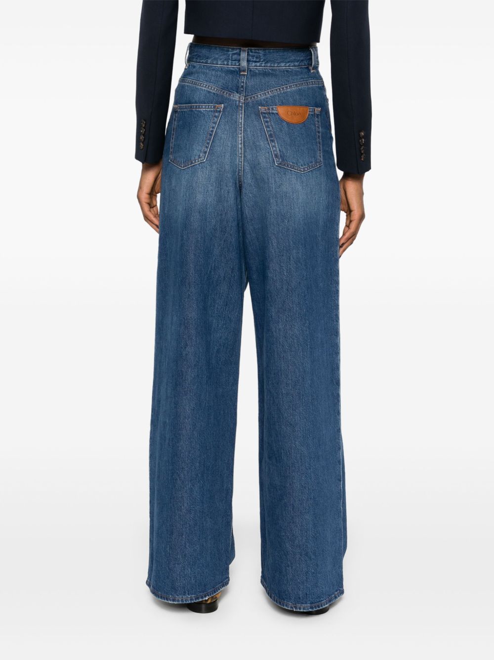 CHLOÉ High Waist Wide-Leg Denim - Size 26
