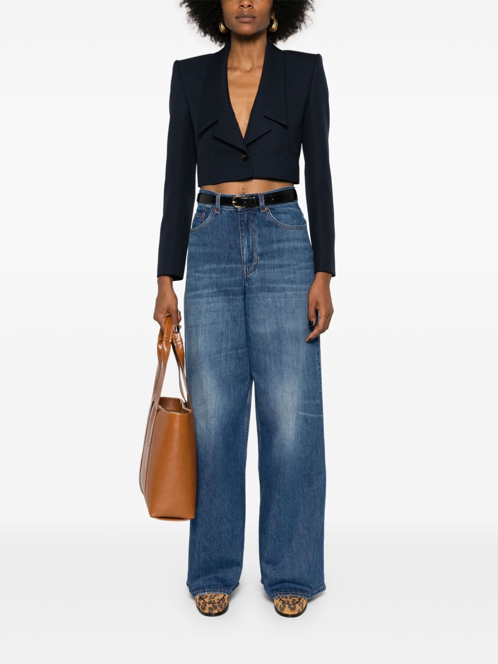 CHLOÉ High Waist Wide-Leg Denim - Size 26