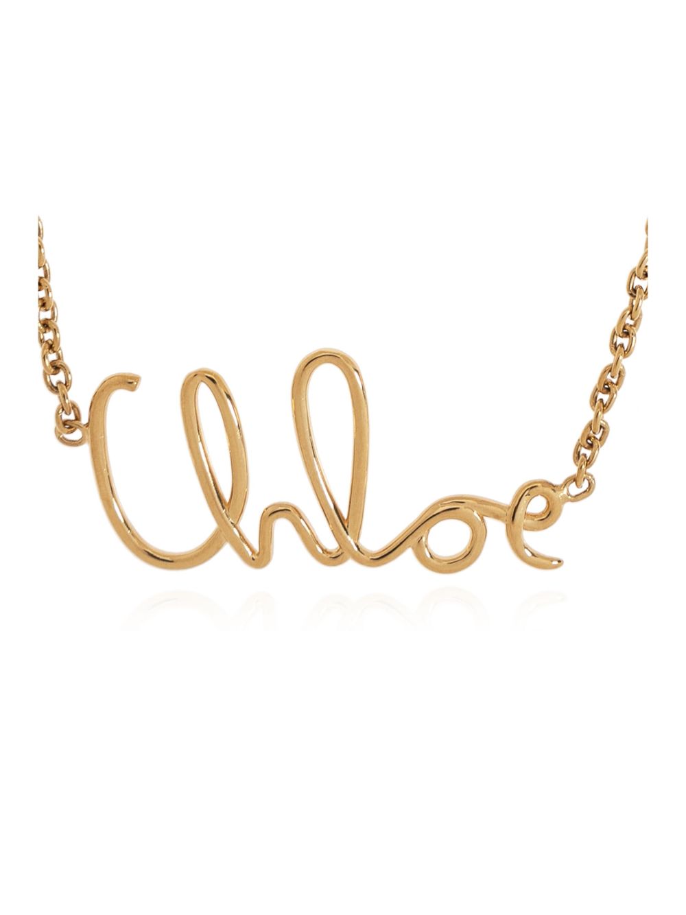 CHLOÉ Iconic Necklace with Logo Plaque