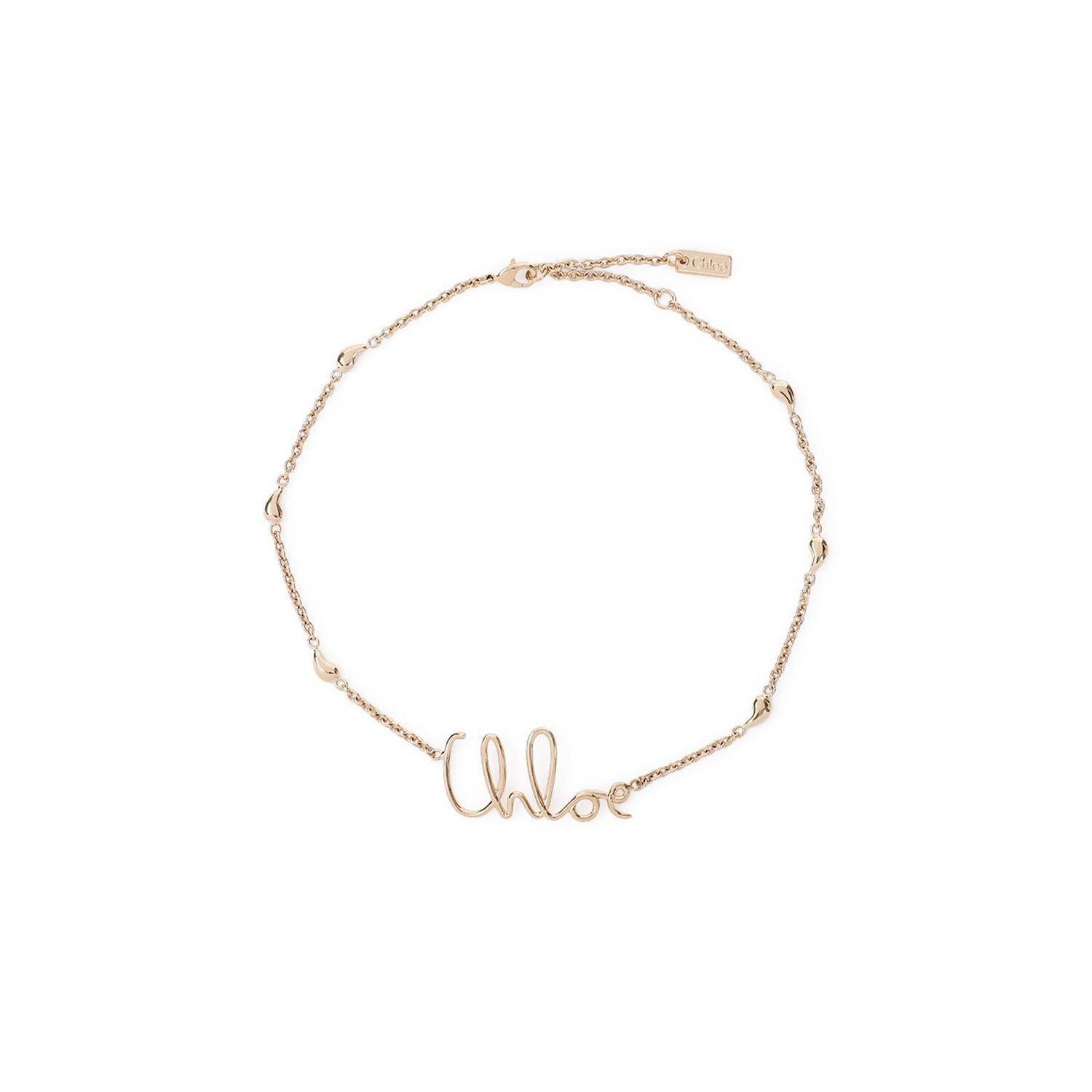 CHLOÉ Elegant Brass Pendant Necklace for Women