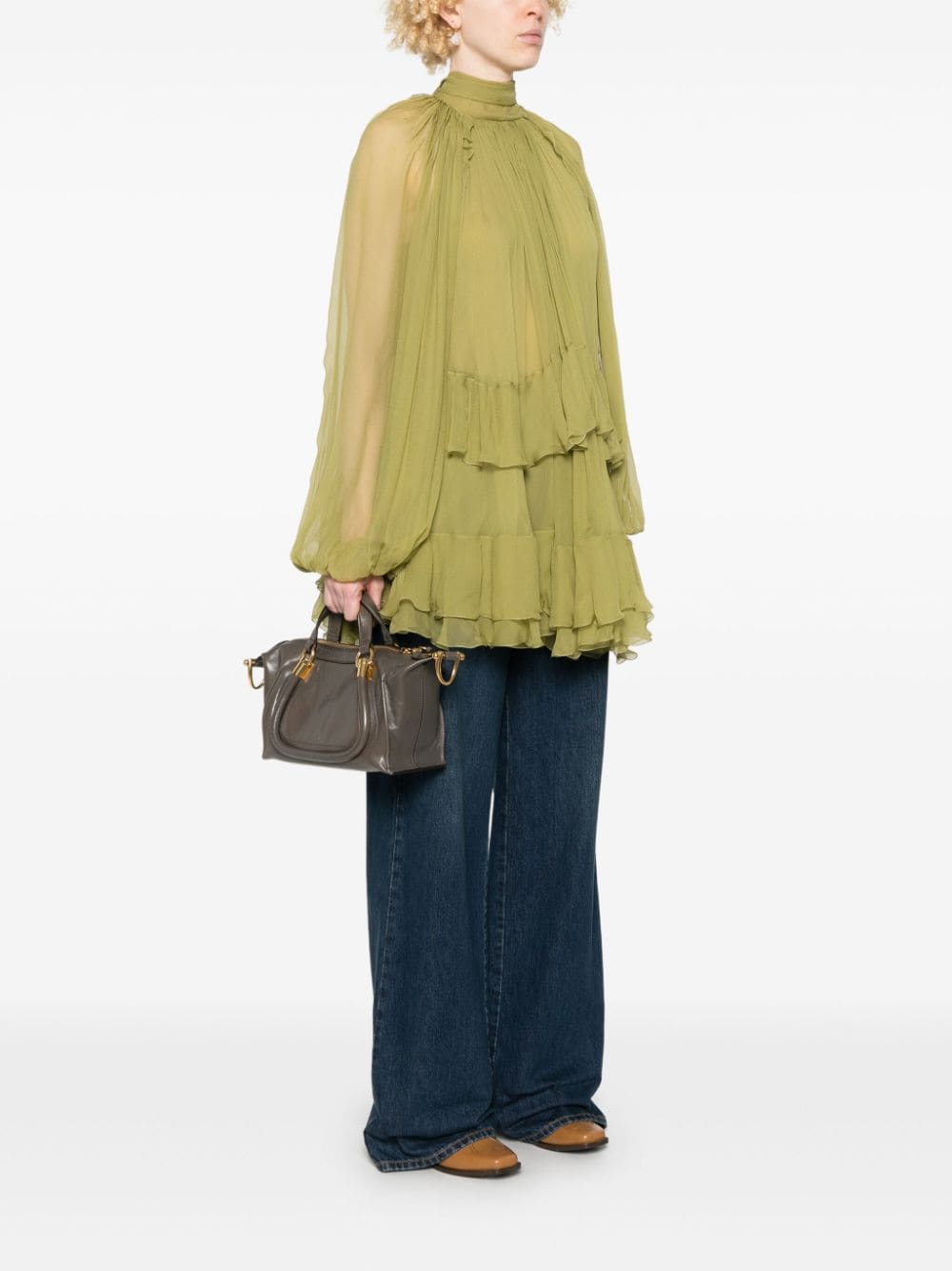 CHLOÉ Mini Leather Shoulder Handbag