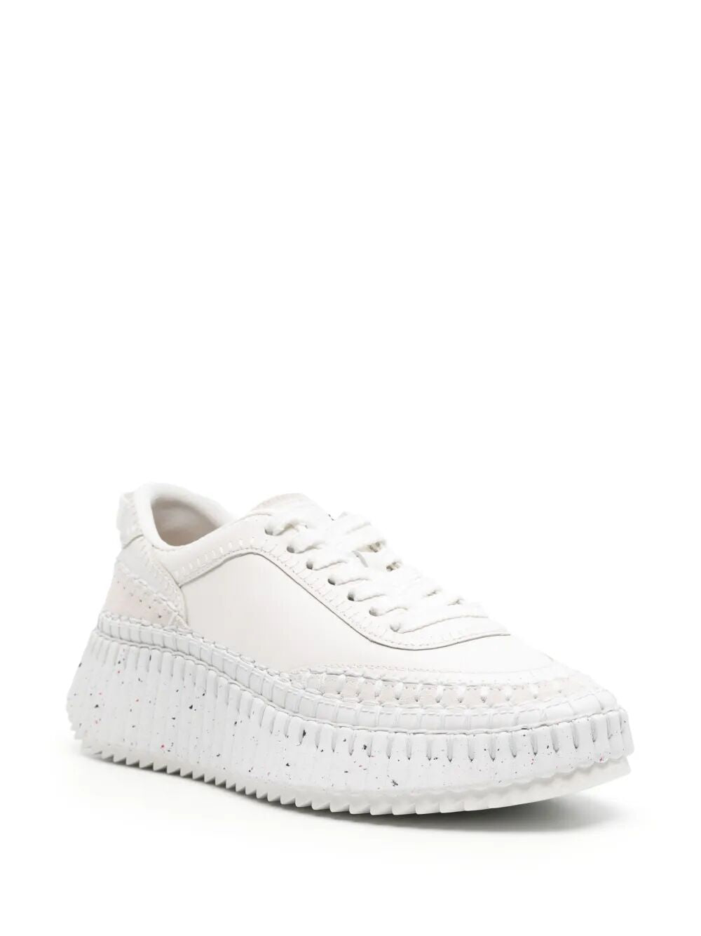 CHLOÉ Monochrome Leather Sneakers for Women