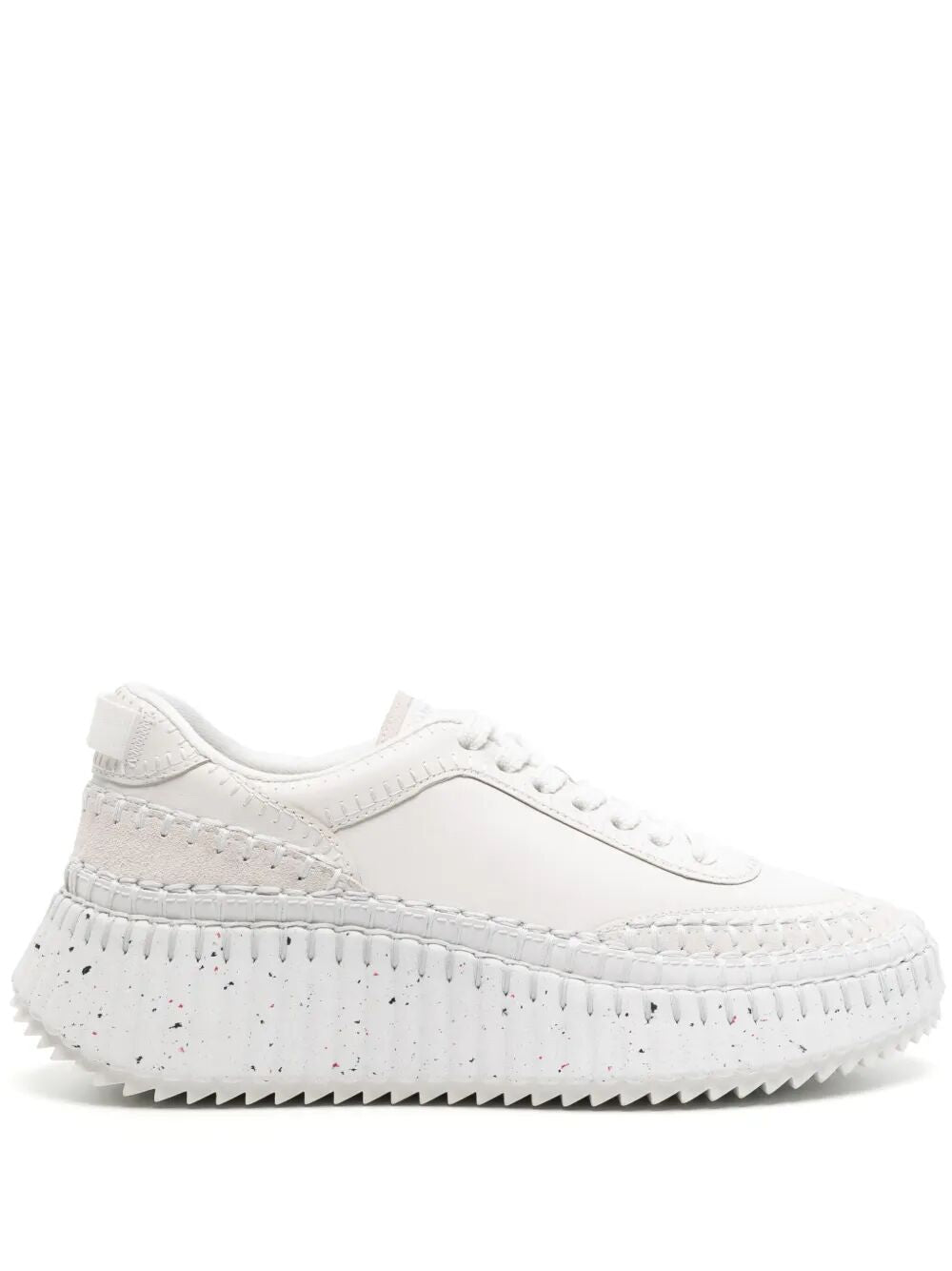 CHLOÉ Monochrome Leather Sneakers for Women
