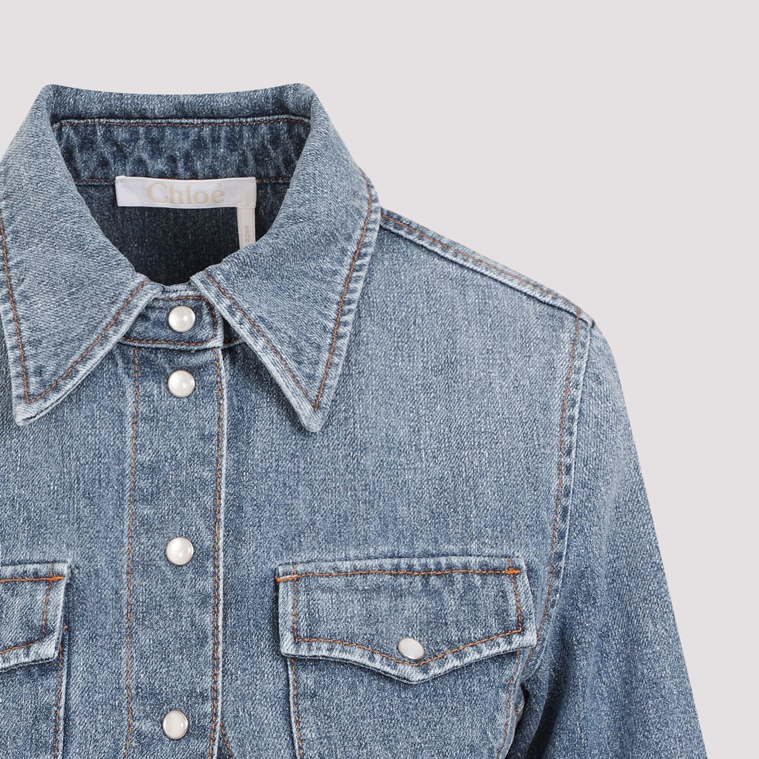 CHLOÉ Elegant Denim Shirt for Women - SS24 Collection