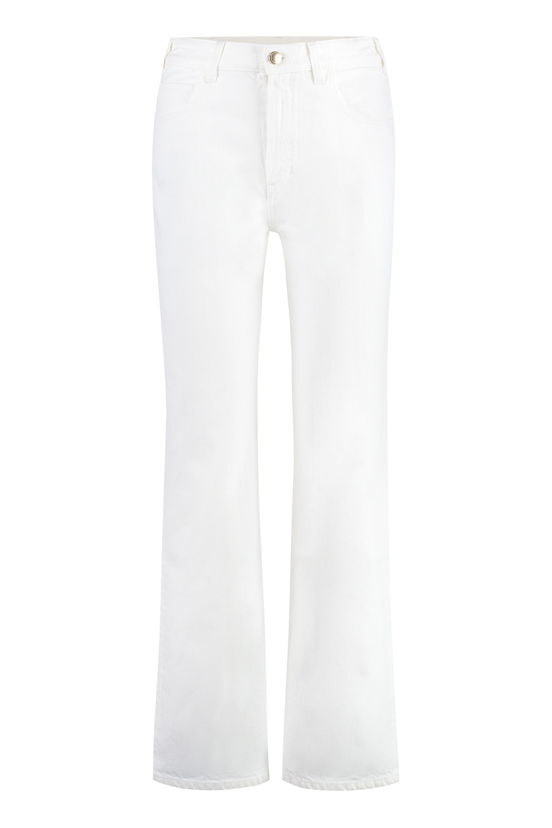 CHLOÉ High-Rise Boyfriend Jeans - Flared Line Bottom