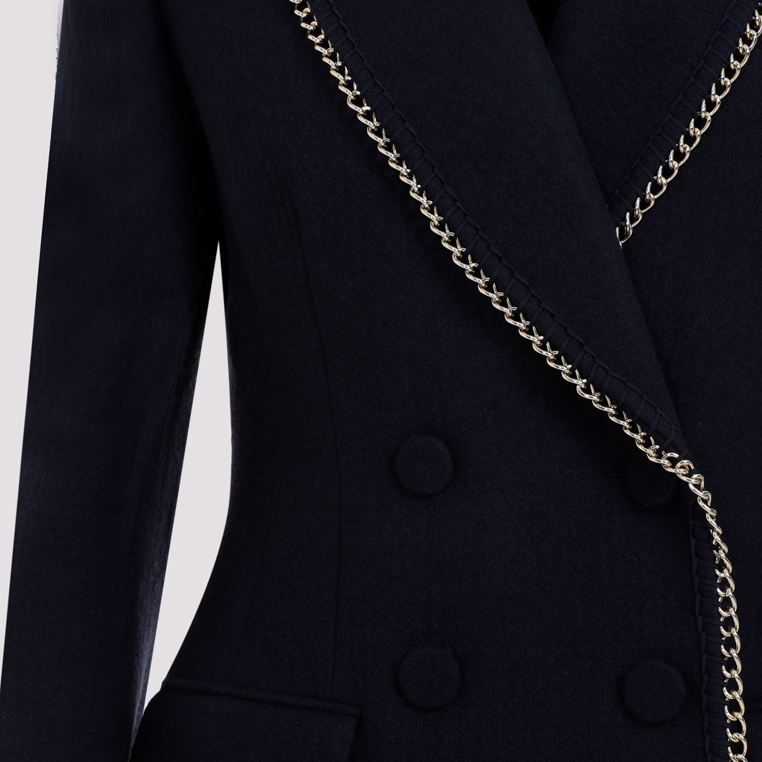 CHLOÉ Double-Breasted Virgin Wool Jacket
