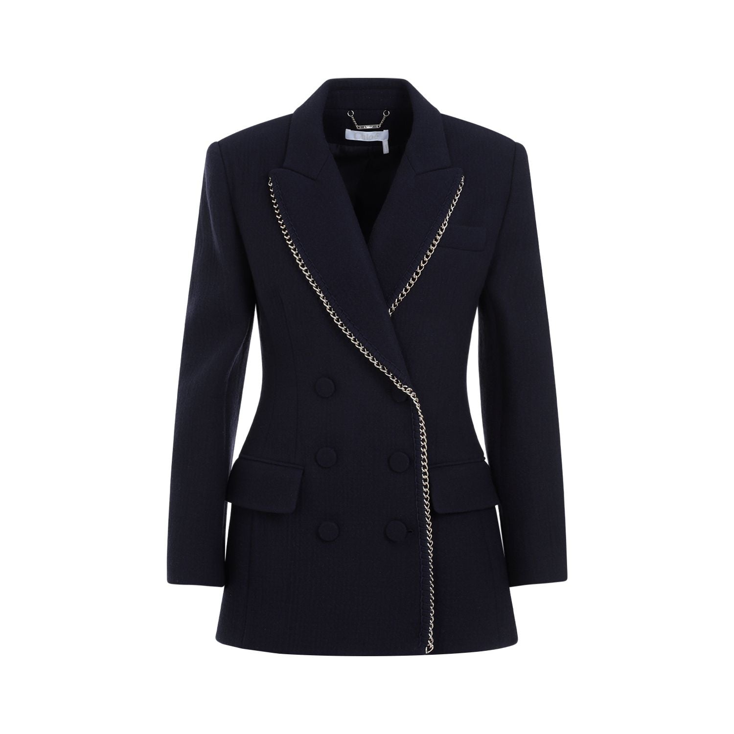 CHLOÉ Double-Breasted Virgin Wool Jacket
