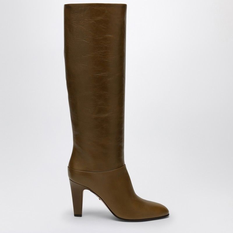 CHLOÉ Vintage-Effect Leather High Boots for Women