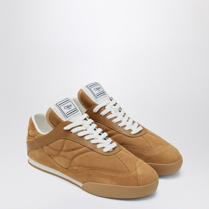 CHLOÉ Kick Suede Sneakers with Internal Wedge