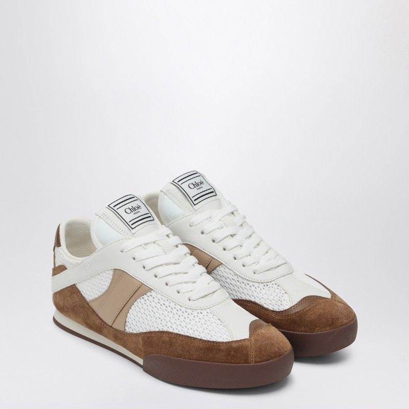 CHLOÉ Natural Brown Camel Sneakers for Women