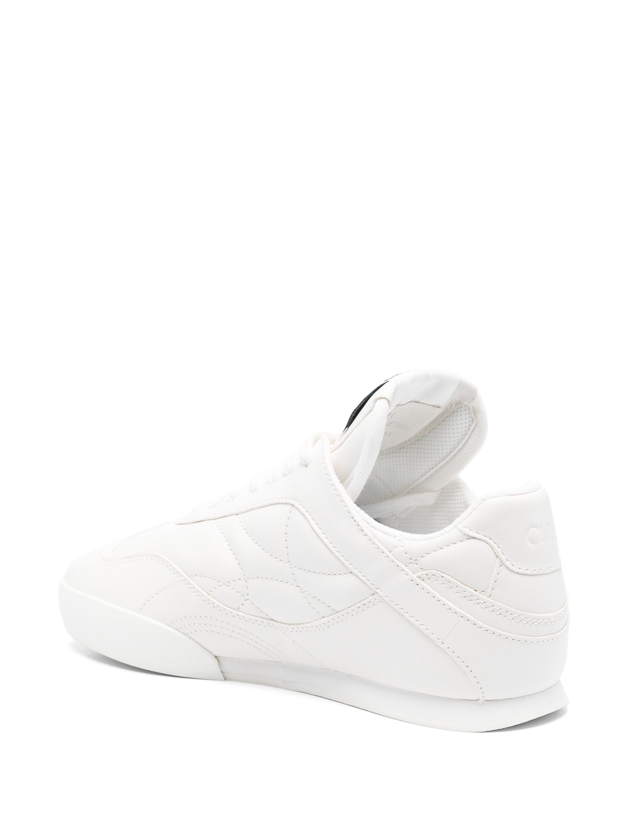 CHLOÉ Kick White Leather Mini Sneakers