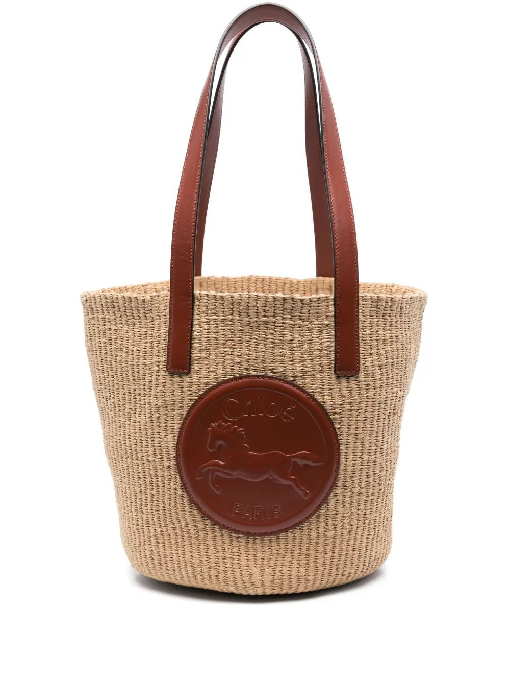 CHLOÉ Large Horse Medal Basket Bag
