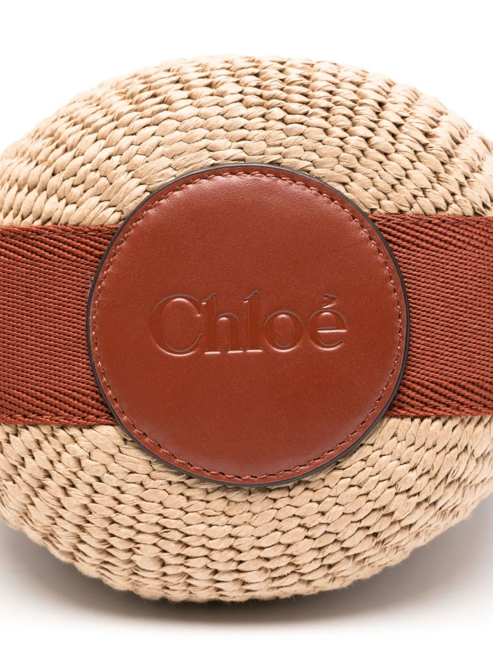 CHLOÉ Mini Horse Medal Small Basket Handbag