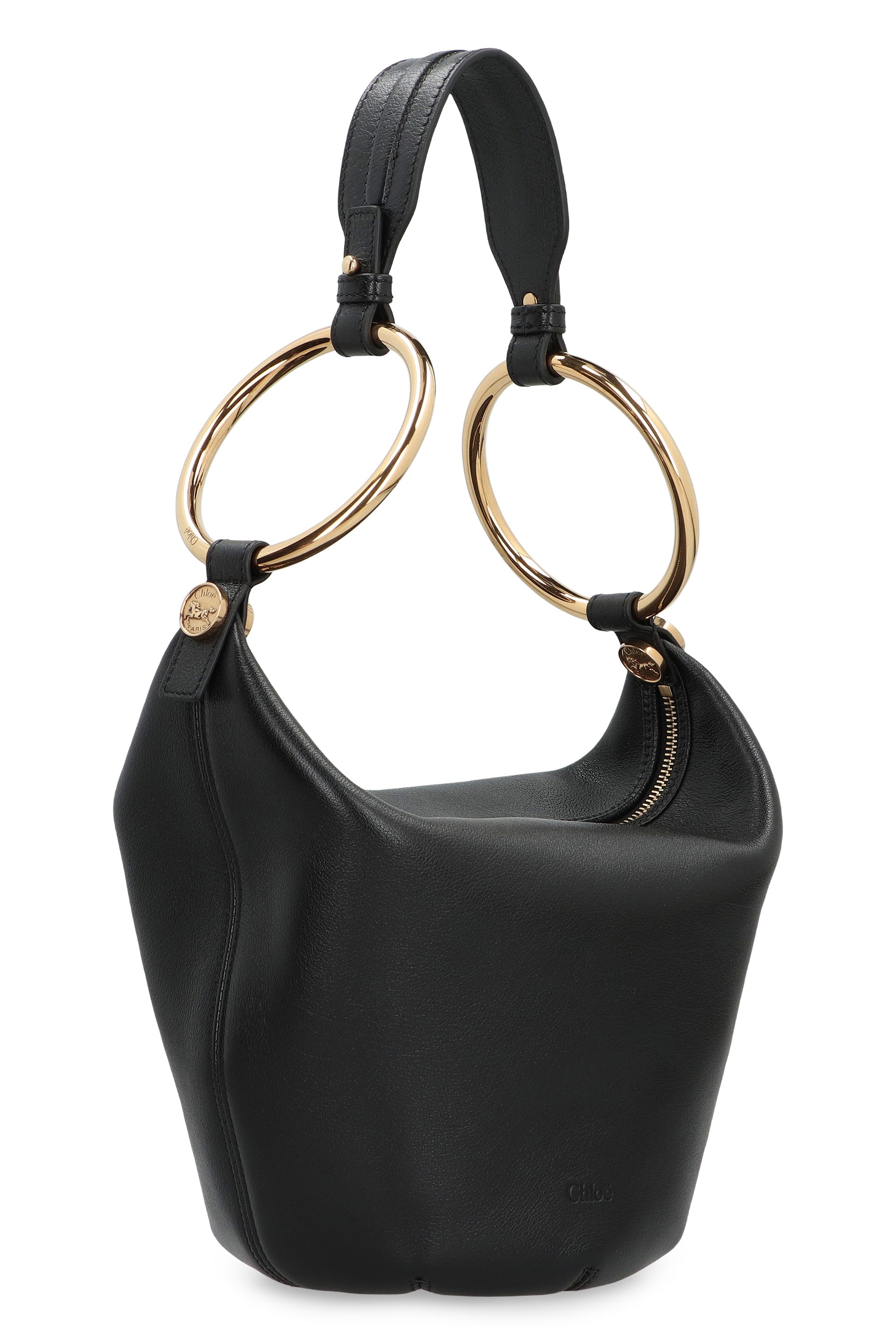 CHLOÉ Mini Hammered Leather Bracelet Handbag