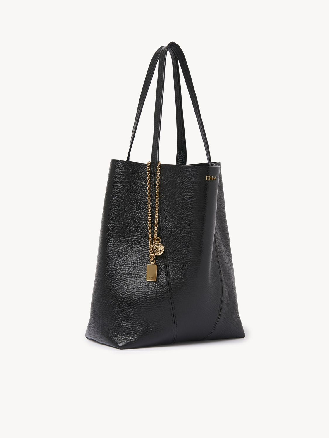 CHLOÉ Medium Grained Leather Tote Handbag