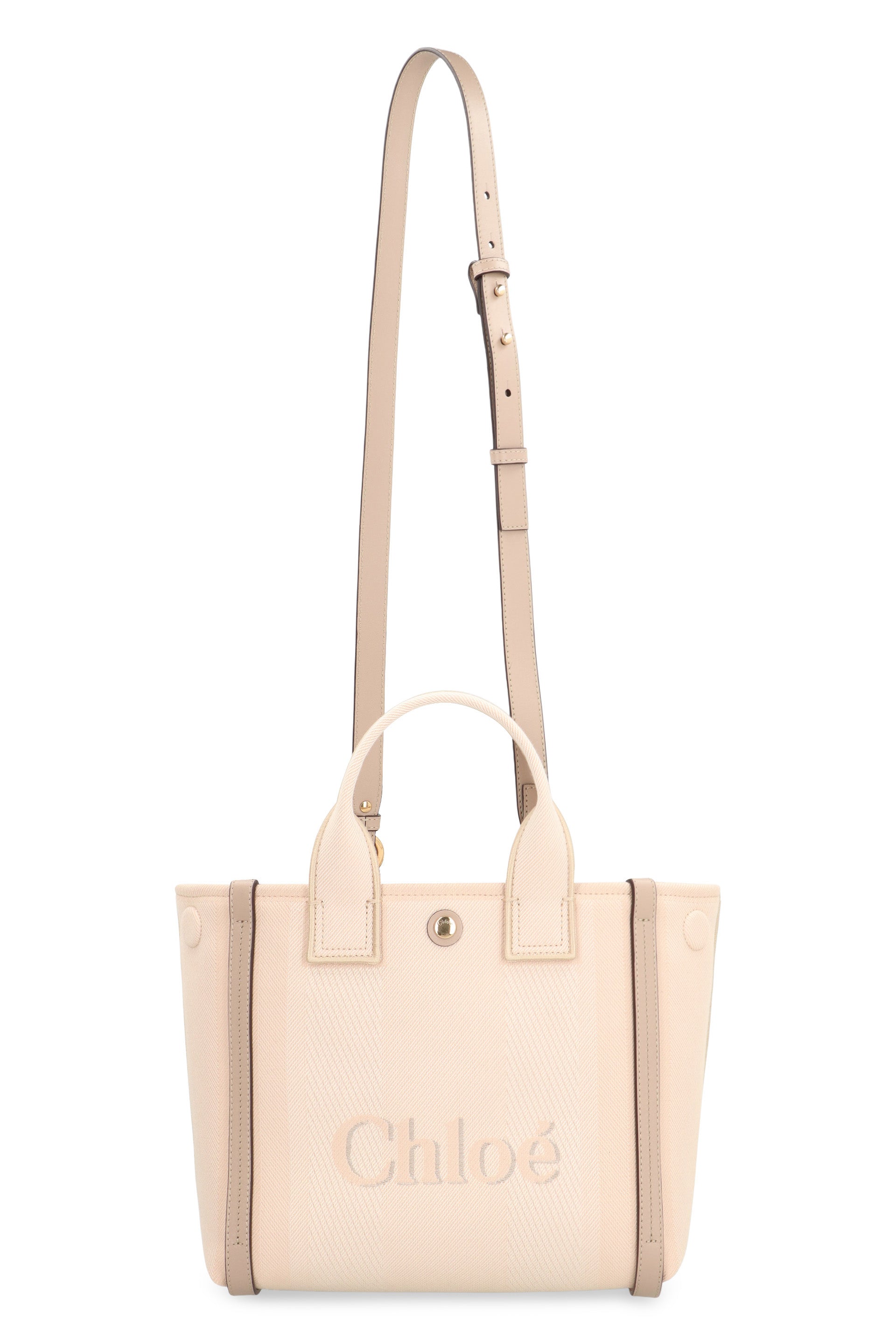 CHLOÉ Mini Multicolor Canvas Carry Handbag