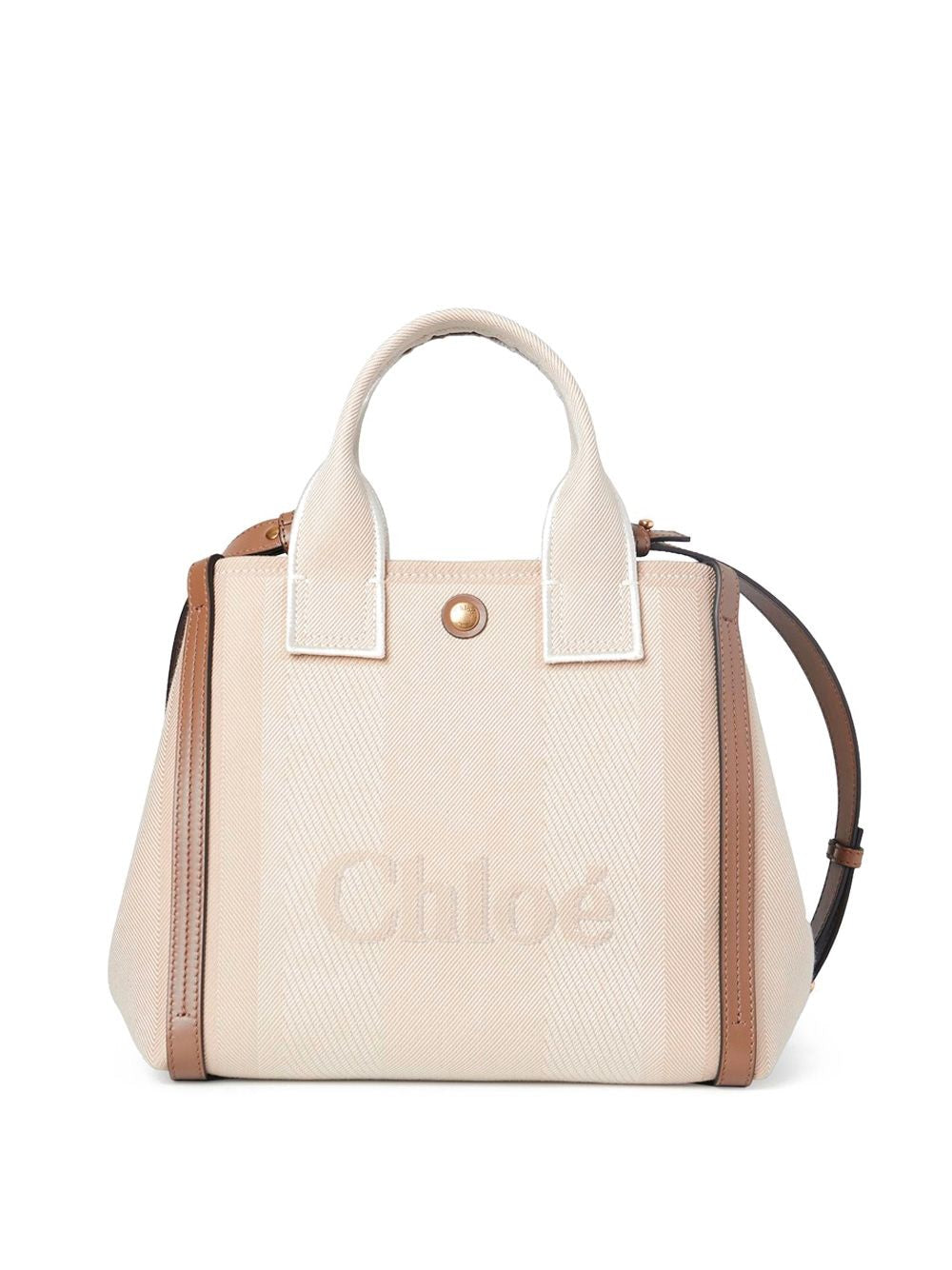 CHLOÉ Mini Multicolored Canvas Carry Shopping Handbag