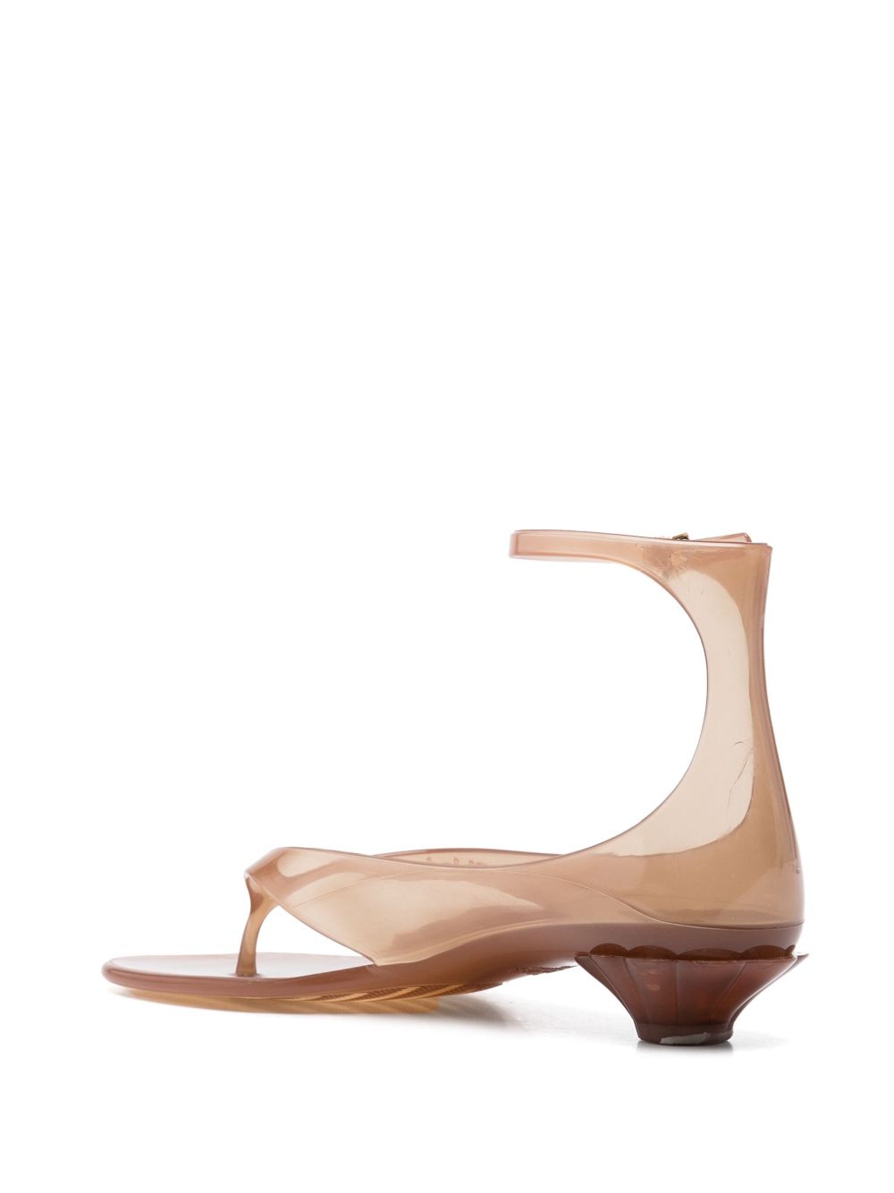 CHLOÉ Women’s Kitten Heel Buckle-Fastening Jelly Sandals