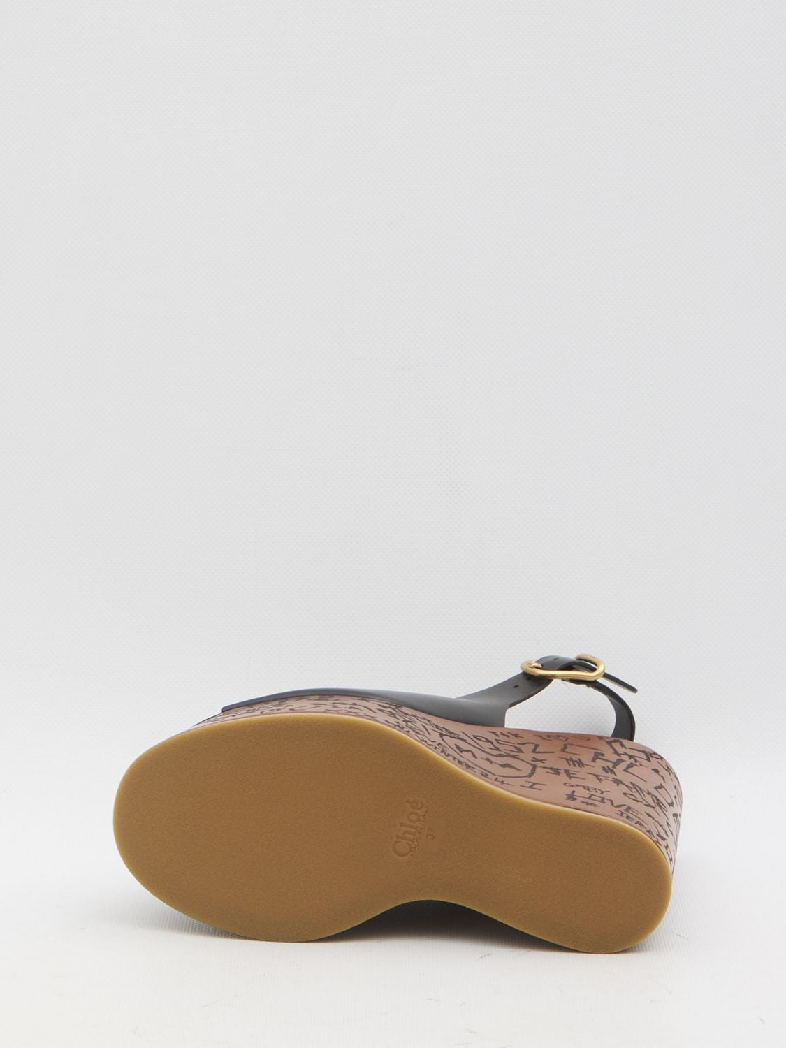 CHLOÉ High-Style Leather Maxime Wedges