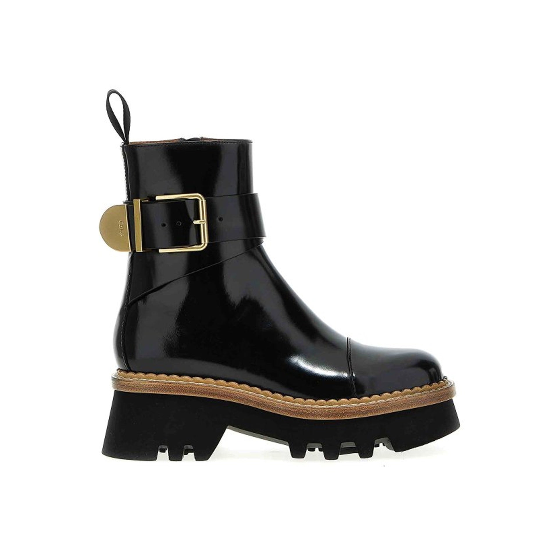 CHLOE' Owena Mini Leather Ankle Boots
