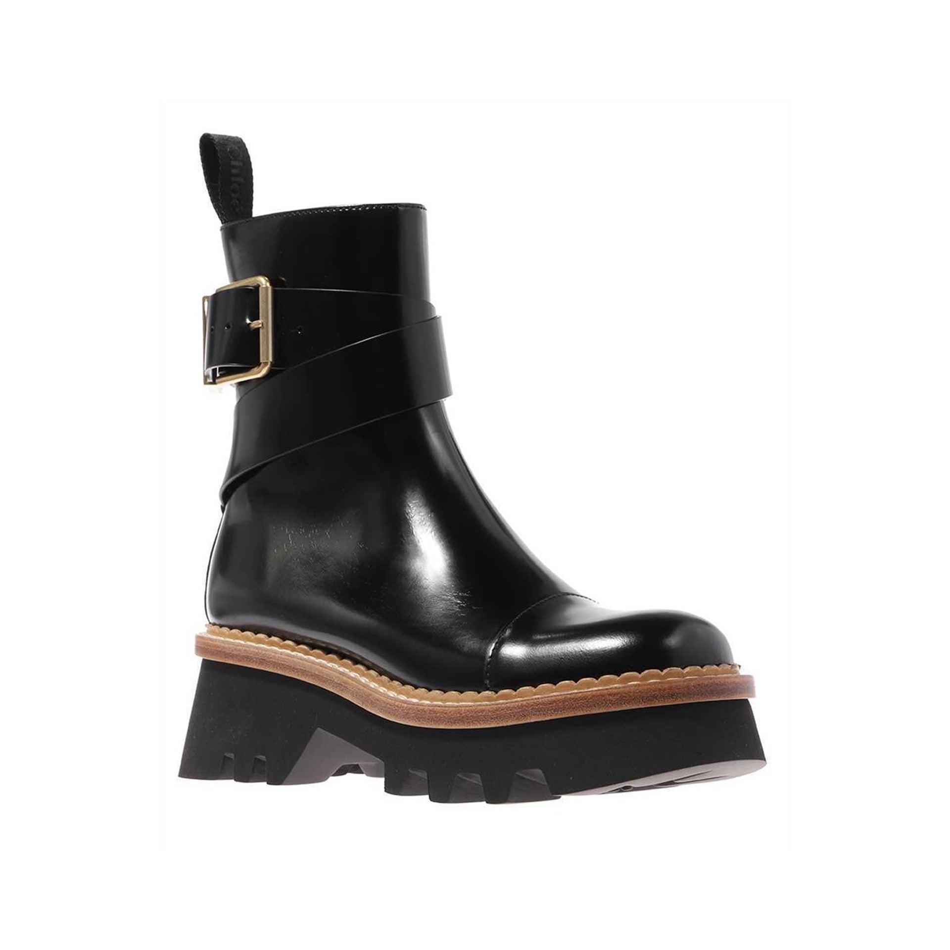 CHLOE' Owena Mini Leather Ankle Boots
