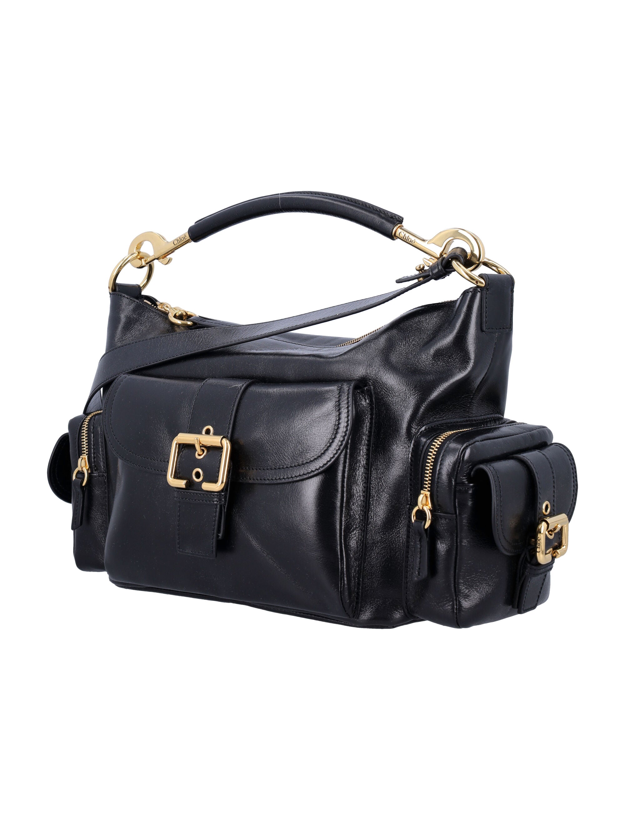 CHLOÈ Mini Leather Camera Handbag - 23 cm x 36 cm x 15 cm