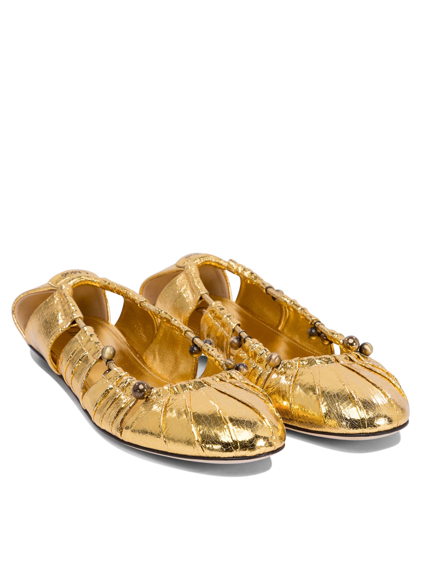 CHLOÉ Elegant Ballet Flats with Cut-Out Design