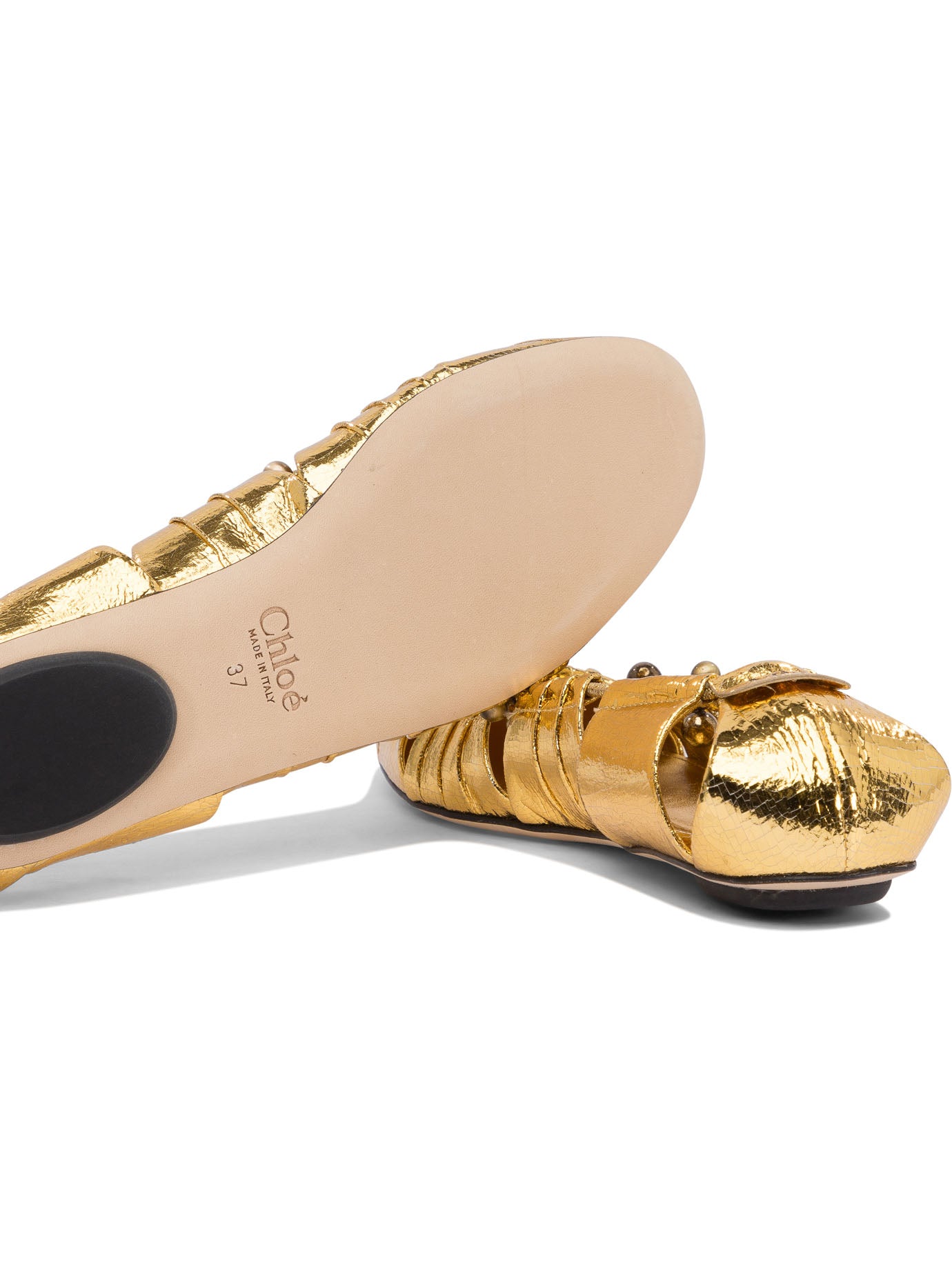 CHLOÉ Elegant Ballet Flats with Cut-Out Design