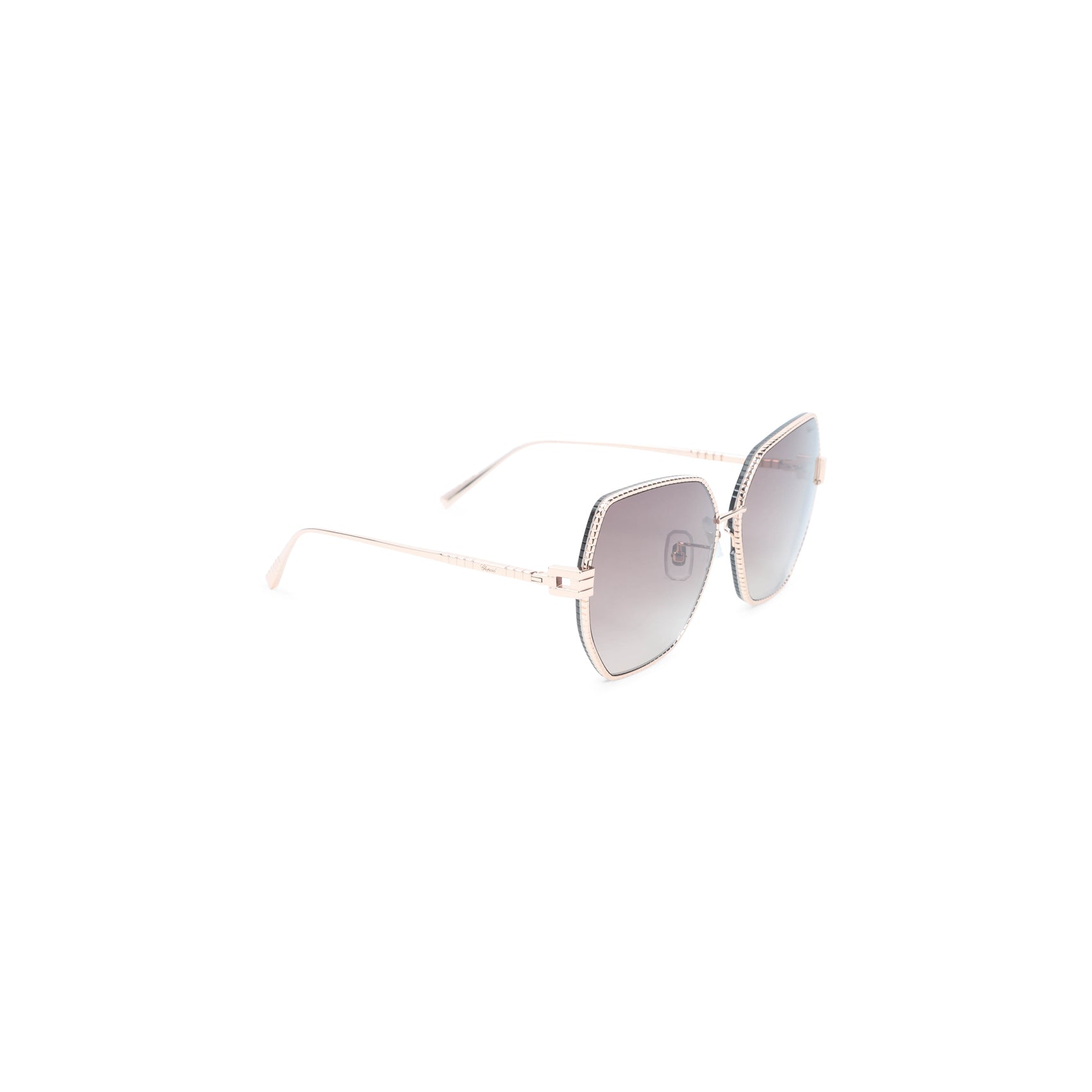 CHOPARD EYEWEAR Chic Metallic Acetate-Metal Sunglasses