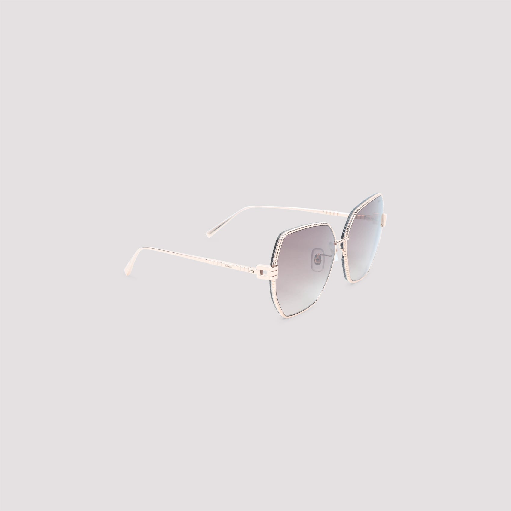 CHOPARD EYEWEAR Chic Metallic Acetate-Metal Sunglasses