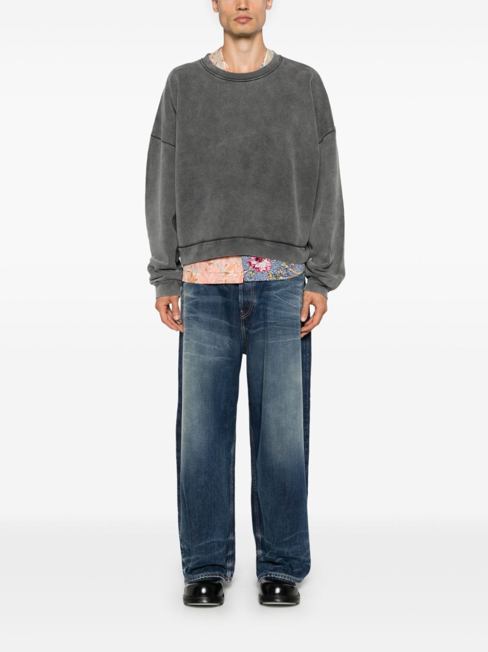ACNE STUDIOS Logo Patch Crew Neck Sweater - Standard Men’s Sizing