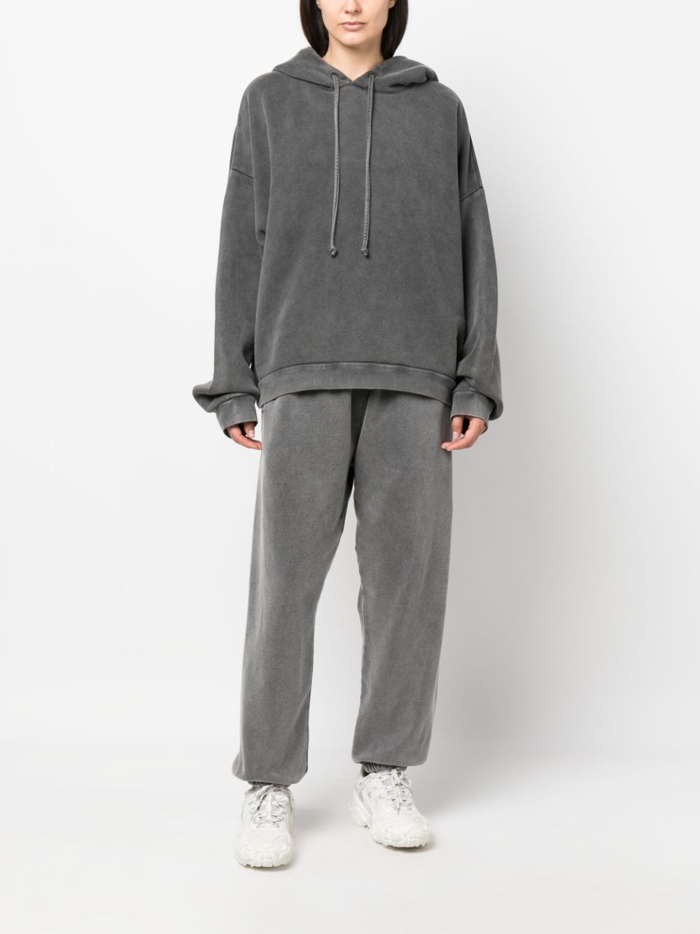 ACNE STUDIOS Cotton Hooded Sweater with Logo Patch - Men's Size