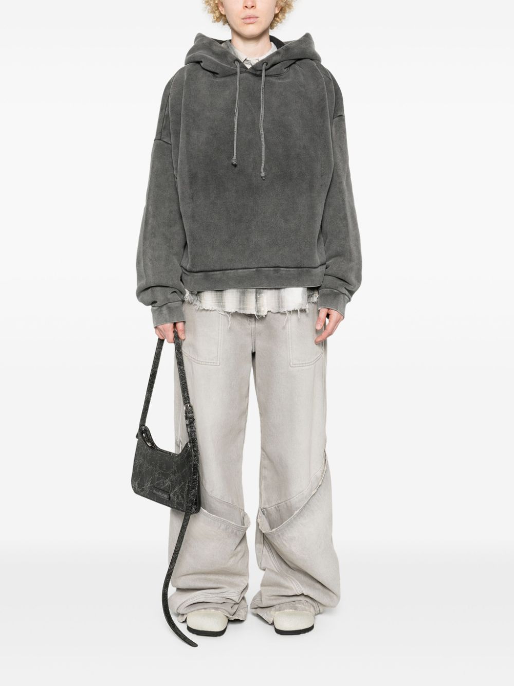 ACNE STUDIOS Unisex Cotton Sweater with Drawstring Hood - Standard Sizing