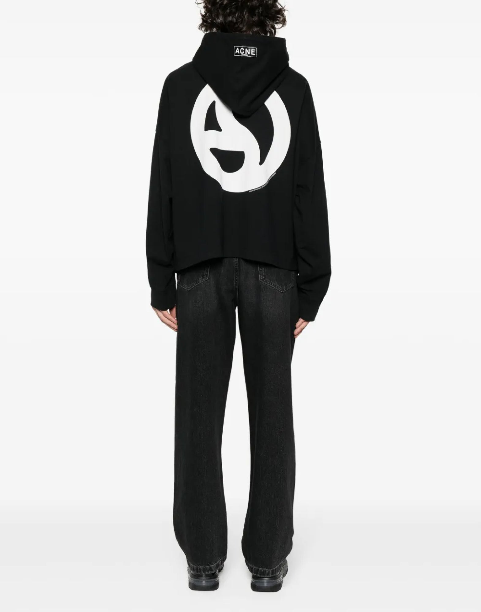 ACNE STUDIOS Fester Logogram Hoodie - Relaxed Fit for Men