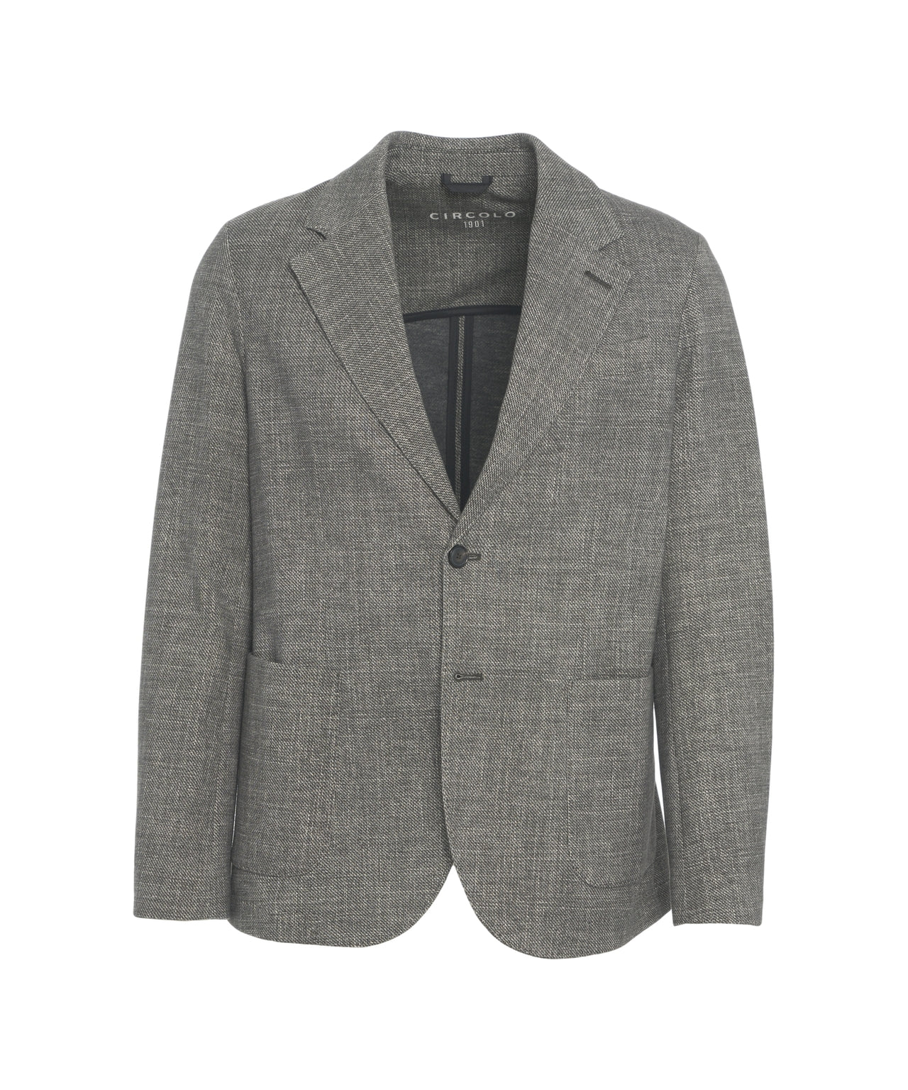 CIRCOLO 1901 Classic Blazer with Practical Patch Pockets for Men