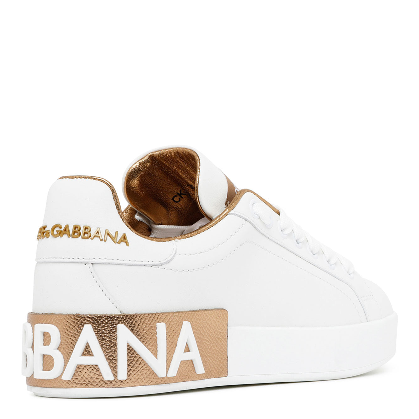 DOLCE & GABBANA Leather Luxe Sneakers for Women